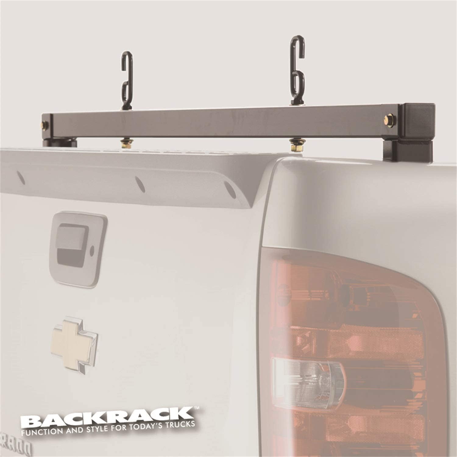 RealTruck Backrack Truck Bed Rear Bar | Black, No Drill | 11517 | Fits ...