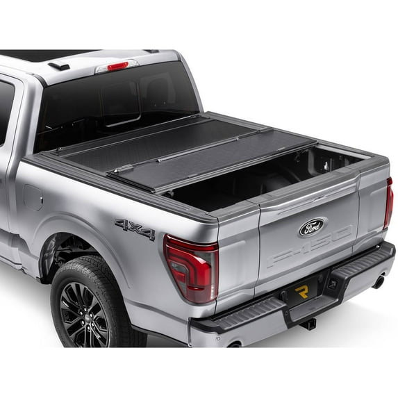 BAKFlip 772227RB F1 Hard Folding Tonneau Cover Fits 2019-2025 Dodge Ram 1500 w/ RamBox, w/ Silver Cargo Rails 5'7" Bed
