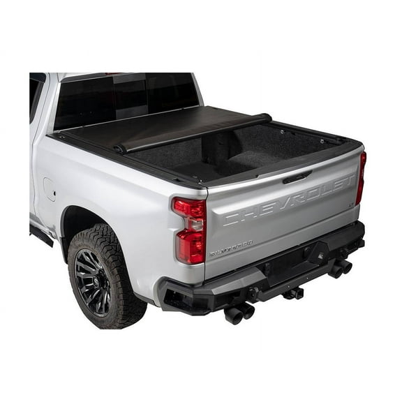 RealTruck Tonno Pro Lo-Roll Soft Roll Up Tonneau Cover Fits 2016-2022 Toyota Tacoma w/o Utility Track System 5'1" Bed (60.5")