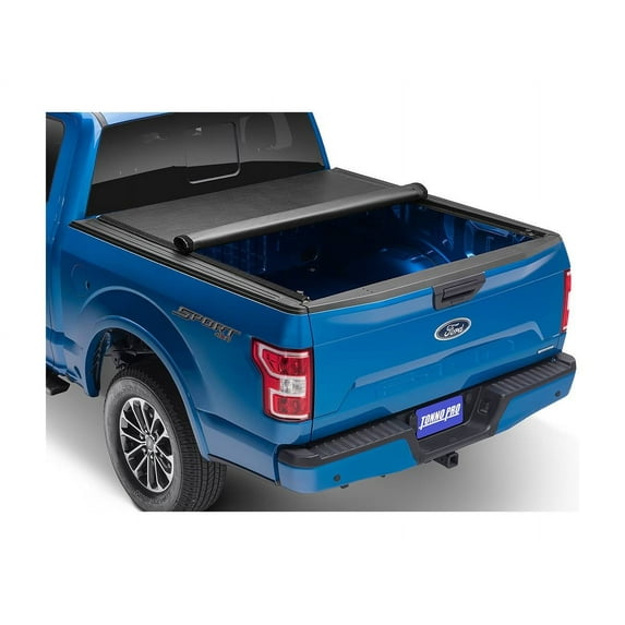 RealTruck Tonno Pro Lo-Roll Soft Roll Up Tonneau Cover Fits 2022-2025 Toytota Tundra 6'7" Bed w/ Deck Rail System