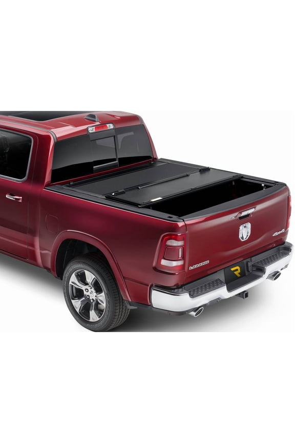RealTruck UnderCover Armor Flex Hard Folding Tonneau Cover Fits 2016-2025 Nissan Titan w/ track system 5'7" Bed (67")