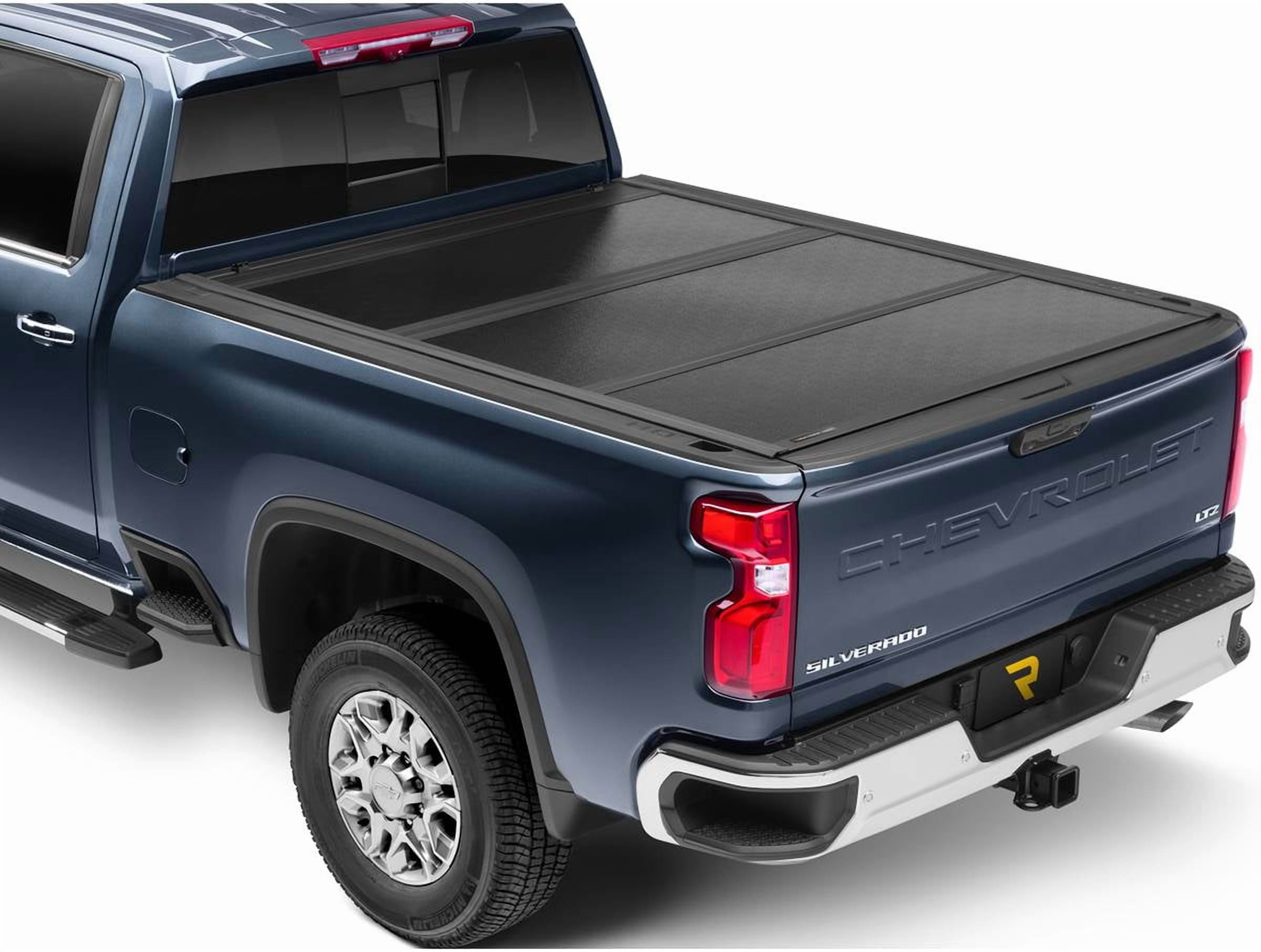 RealTruck UnderCover Flex Hard Folding Tonneau Cover Fits 2007-2013 Chevy/GMC Silverado/Sierra 1500 w/ bed caps 6'7" Bed (78.7")