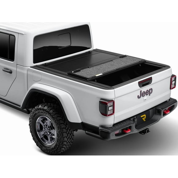 RealTruck UnderCover Ultra Flex Hard Folding Tonneau Cover Fits 2007-2021 Toyota Tundra w/o rail system 5'7" Bed (66.7")