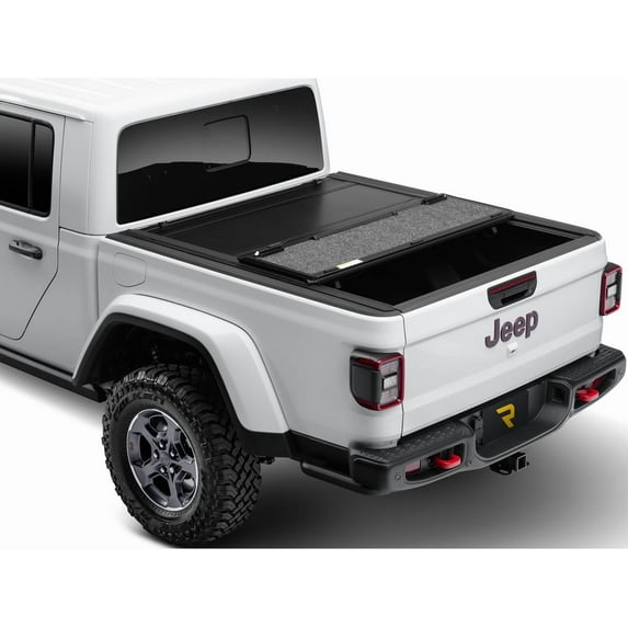 RealTruck UnderCover Ultra Flex Hard Folding Tonneau Cover Fits 2019-2025 Dodge Ram 1500 w/ Multi-Function Tailgate (w/o RamBox) 5'7" Bed (67.4")