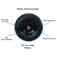 thumbnail image 1 of RealWork 2PK 10" Pneumatic Replacement Wheel for Garden Equipment, 1 of 4