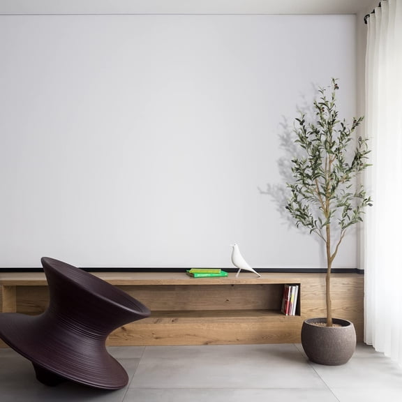 Realead 6ft Artificial Olive Tree, Tall Faux Olive Tree Plants, Fake Potted Olive Silk Tree with Branches and Fruits, Artificial Trees for Office Living Room Floor Decor Indoor (72in)