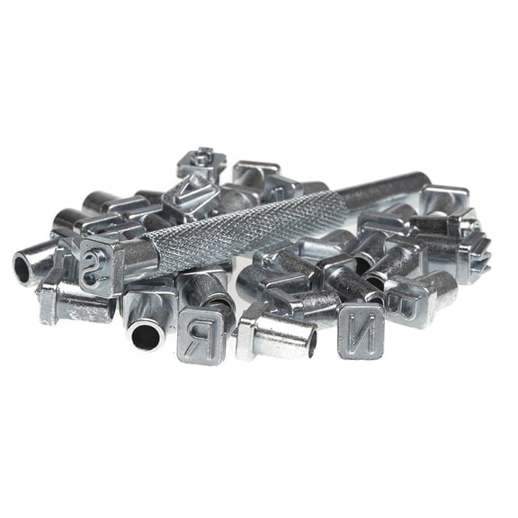 Realeather 1/4 inch Alphabet/Numer Set