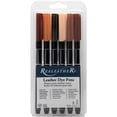 thumbnail image 1 of Realeather Crafts Leather Markers 6/Pkg-Earthtones, 1 of 3