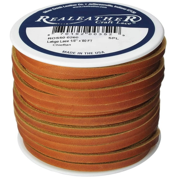 Realeather Latigo Lace Spool, 1/8" x 50', Chieftain