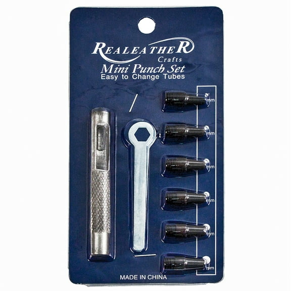 Realeather Crafts Mini Punch Set: 8 pieces