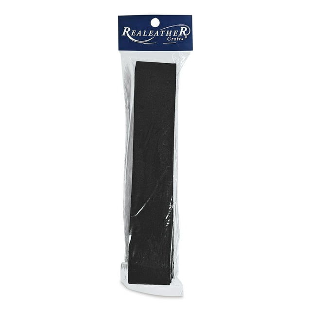 Realeather Leather Strip - Black, 1-1/2" x 42"