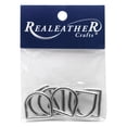 thumbnail image 1 of Realeather(R) Crafts D-Ring 3/4" 6/Pkg-Nickel, 1 of 1