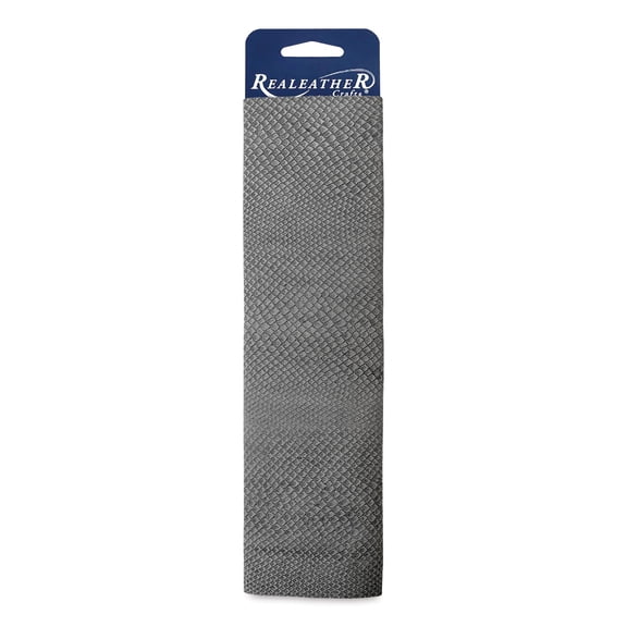 Realeather Printed Leather Trim - Cobra Granite, 8-1/2" x 11"