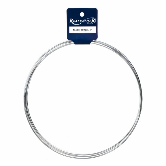 Realeather Zinc-Plated 7" Steel Ring