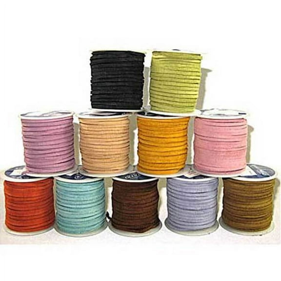 Realeather Suede Lace - 3/32" x 50 ft, Chocolate