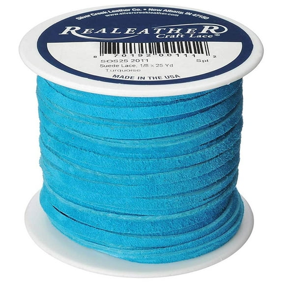Realeather Suede Lace Turquoise