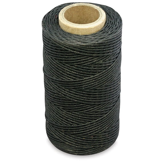 Realeather Waxed Thread - 4 oz, Approx 150 yd, Black