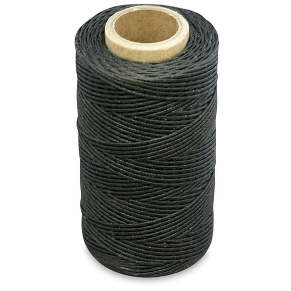 Realeather Waxed Thread - 4 oz, Approx 150 yd, Black