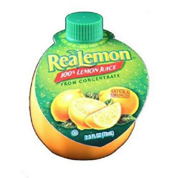 Realemon 100% Lemon Juice, 2.5 oz