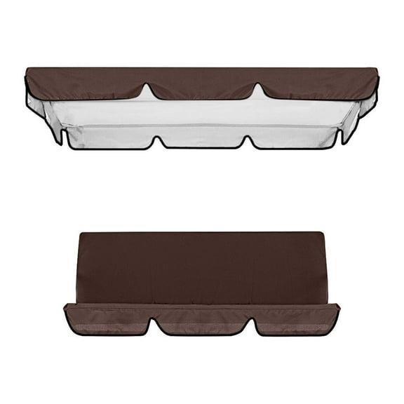 Realhomelove 3-Seat Swing Waterproof Canopy, Garden Swing Seat Replacement Canopy, Double Swing Replacement Oxford Cloth Canopy, Outdoor Patio Swing Seat Cover