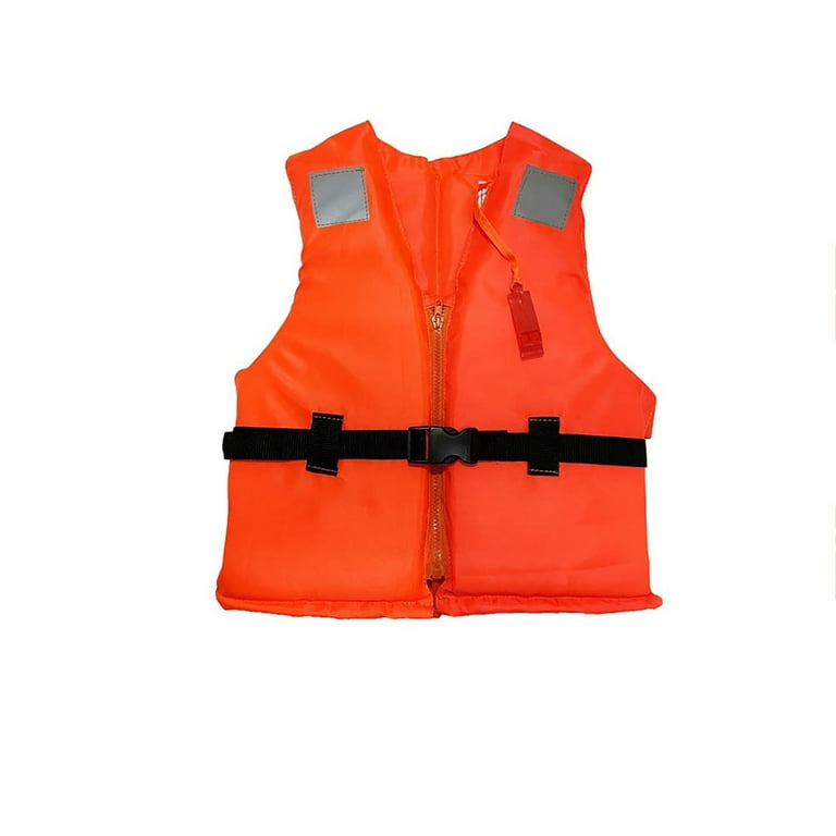 Realhomelove Adult Life Jacket Vest Portable Floatage Swim Jacket Buoyancy  Aid Jacket for Fishing Sailing Surfing Boating Kayaking for Water Sports