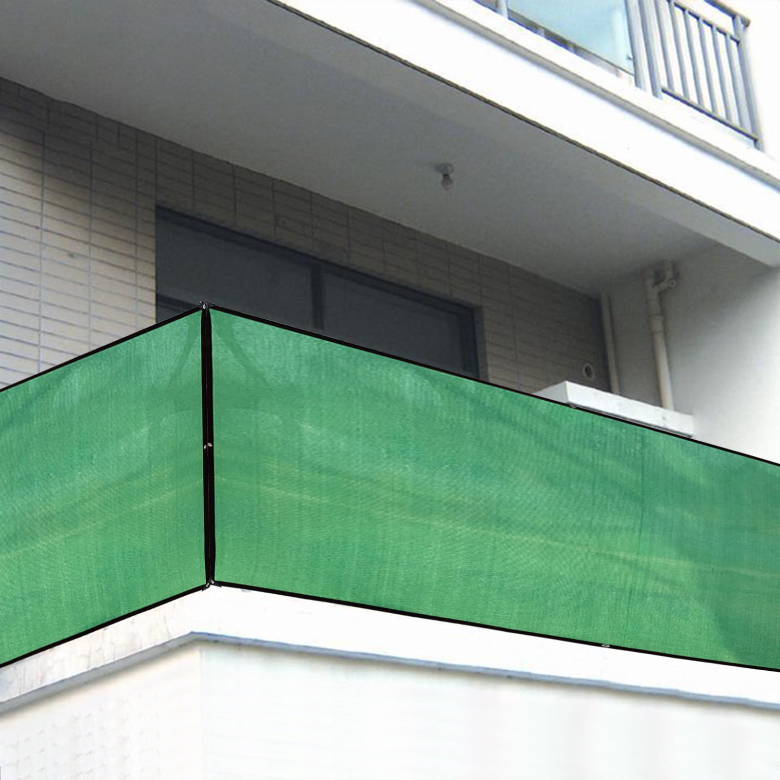 Realhomelove Balcony Screen Privacy Fence Cover 3' x 26' Green Fence