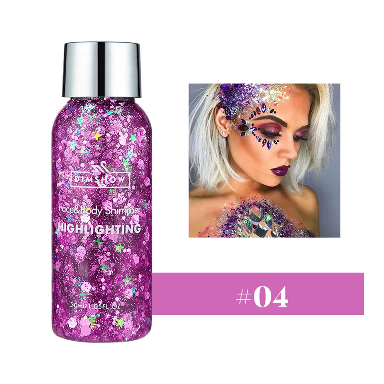 Corleone Body Glitter Holographic Face Glitter Gel for Women Girls  Waterproof Shimmer Liquid Glitter Eyeshadow for Rave Festival Party A3