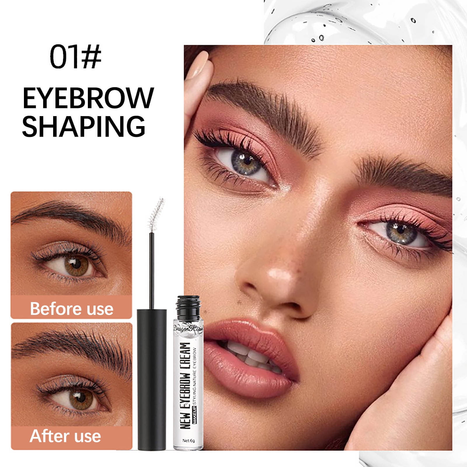 Realhomelove Clear Eyebrow Setting Gel, Brow Fix Gel, Waterproof And  Sweat-Proof Eyebrow Repair Liquid Brows Styling Beauty Salon Home Use  Makeup 