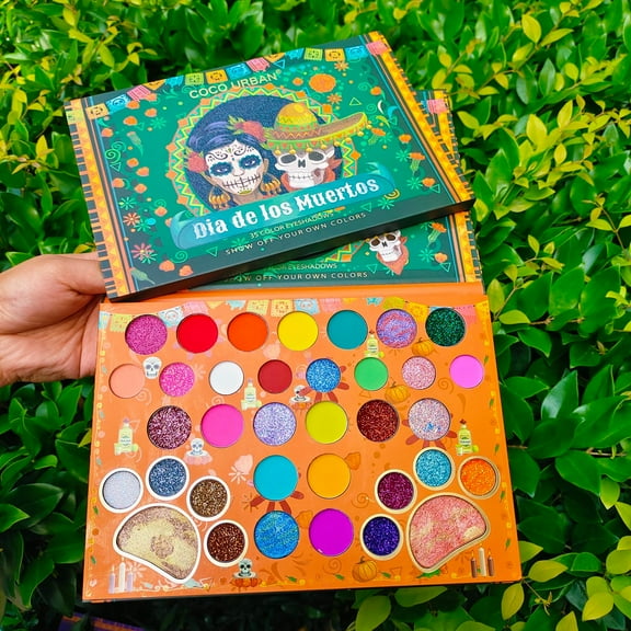 Realhomelove Eyeshadow Makeup Palette,35 Color Eye Shadow Matte Shimmer Makeup Pallet Highly Pigmented Colorful Powder Long Lasting Waterproof Eye Shadow (A)