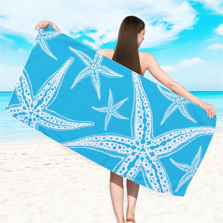 Serviette De Plage Microfibre Double Face Velours - 160x80cm - Sans Sable - Sèche Vite