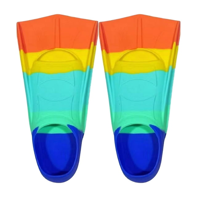 Realhomelove Swim Training Fins, Silicone Swimming Flippers, Open Heel ...