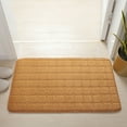 thumbnail image 1 of Realhomelove Thick Memory Foam Bath Rugs, Soft Absorbent Soft Memory Foam Mat, Non-Slip Bathroom Mats, Machine Washable Bathmat, Carpet Rug Room Decor for Shower Floor, 32''x20'' Bath Rugs (Brown), 1 of 9