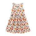 thumbnail image 1 of Realhomelove Toddler Girls Cartoon Twirl Dress Ruffle Bottom Summer Sleeveless Clothes Little Girls Casual Birthday Party Sundress 1-8Y, 1 of 1