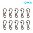 thumbnail image 1 of Reali 10/40pcs Mini Carabiner Spring Snap Hook Clips Backpack Paracord Clasps Keychain, 1 of 8
