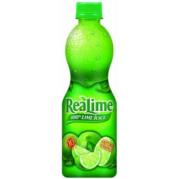 Realime 100% Lime Juice, 15 oz (Pack of 18)
