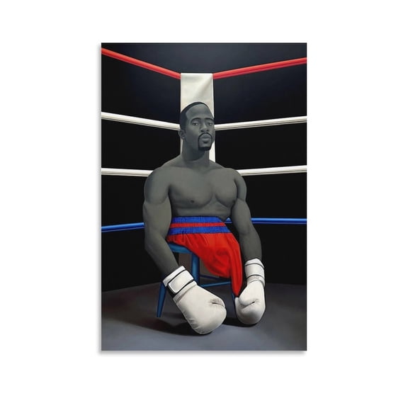 Realism Portrait Painter Amy Sherald Painting Art Poster (2) Wall Art Poster Scroll Canvas Painting Picture Living Room Decor Home 16x24inch(40x60cm)