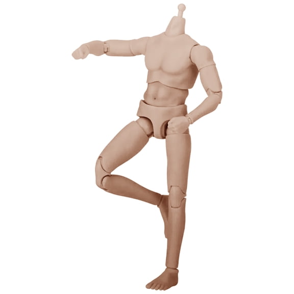 Realistic 1/12 Scale Male Muscle Body Action Figure With Enhancing Muscle Detailing And MultiDirectional Joint Movement
