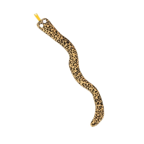 Realistic 15in Faux Snake Plush Cat Toy with Embedded Organic Catnip, Bionic Morphology for Feline Stalking and Sensory Enrichment Interaction