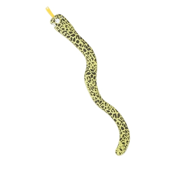 Realistic 15in Faux Snake Plush Cat Toy with Embedded Organic Catnip, Bionic Morphology for Feline Stalking and Sensory Enrichment Interaction