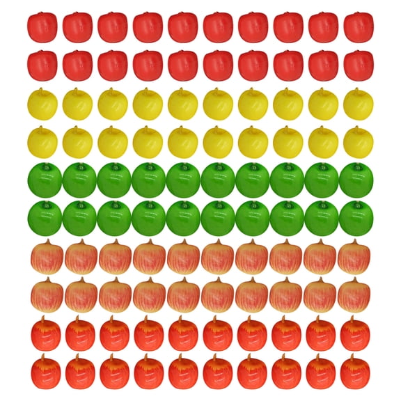 Realistic 2cm Foam Artificial Fruits 100 Piece Set In Multicolored Fruits Model For Shelf Displays And DIYer Accessories
