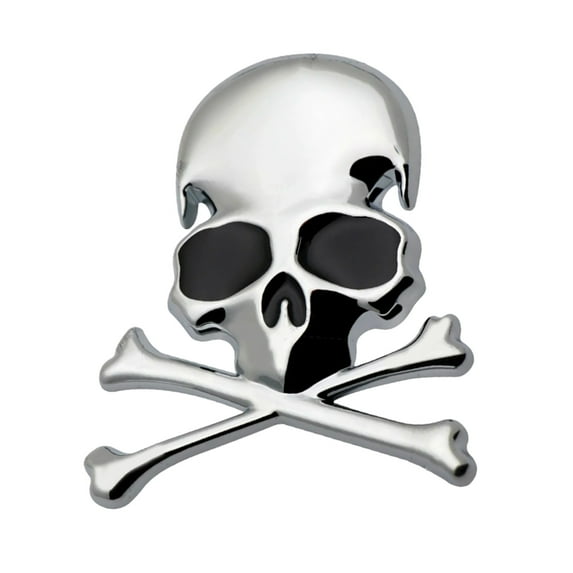 Realistic 3D & Bone Metal Stickers Metal Decals for Auto & Bike