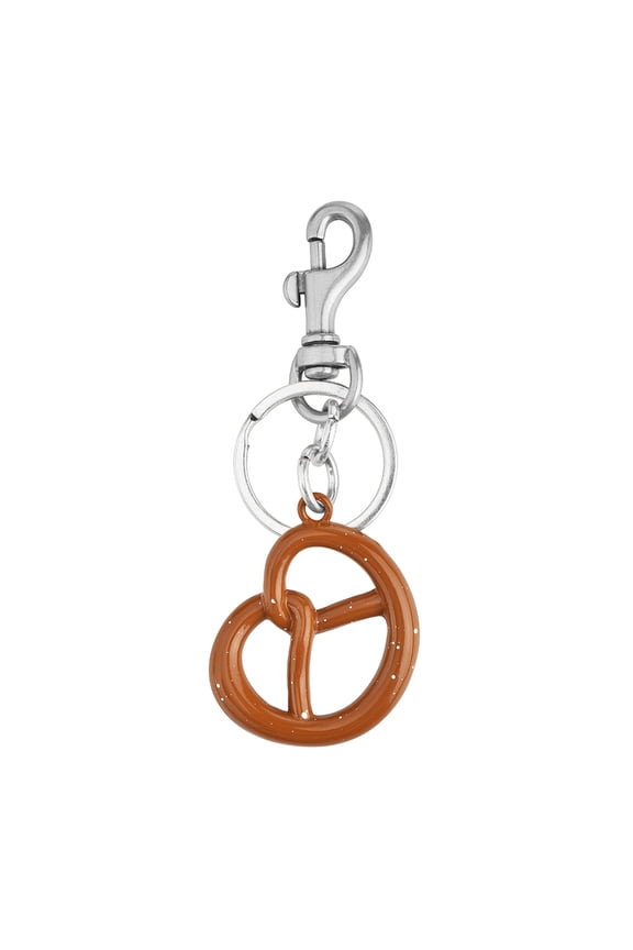 Realistic 3D Cookie Charm Keychain Accessory Fashionable Biscuit Shape Key Rings Portable Bag Decoration for Women