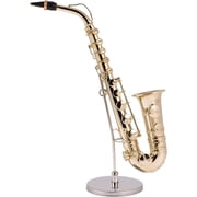 Realistic 6.5" GOLD SAXOPHONE Miniature Musical Instrument Figurine, by Broadway