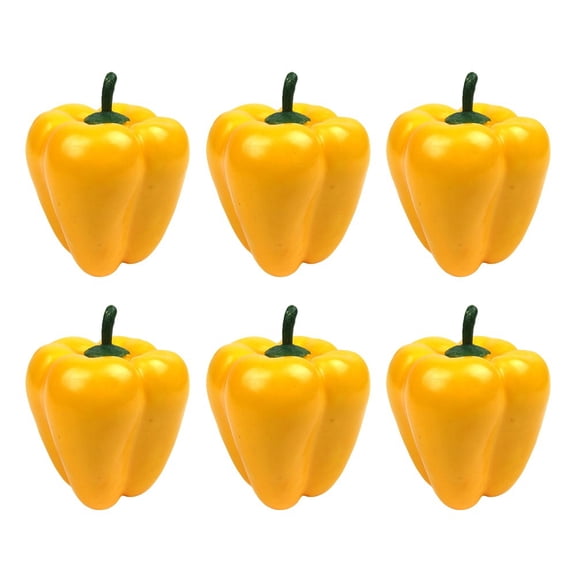 Realistic 6 Pcs Artificial Chili Peppers - Perfect for Home Decor &