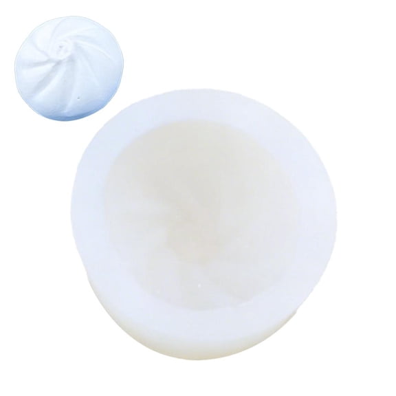 Realistic 7D Bun & Dumpling Silicone Mold, Food-Grade Mousse Cake Decoration Tool, DIY Resin Craft & Squishy Maker, High Detail Dim Sum Shape