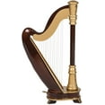 thumbnail image 1 of Realistic 8" HARP Miniature Musical Instrument Figurine, by Broadway Gifts, 1 of 4