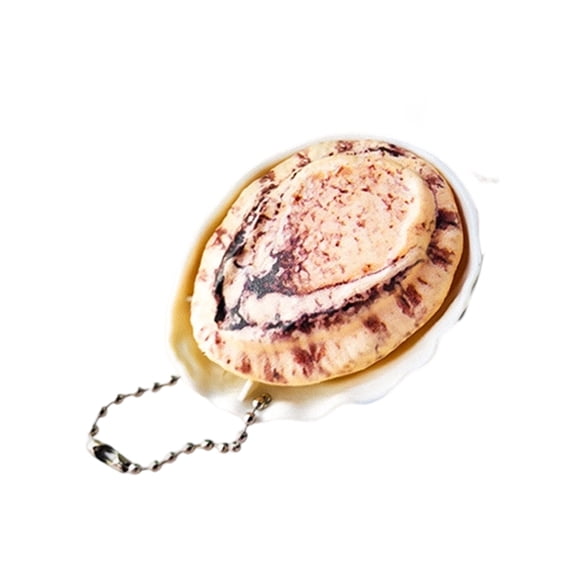 Realistic Abalone/Palourdes Clam Keychain Pendant Simulated Ornament For Home Kids Gift Safe Resin Decoration