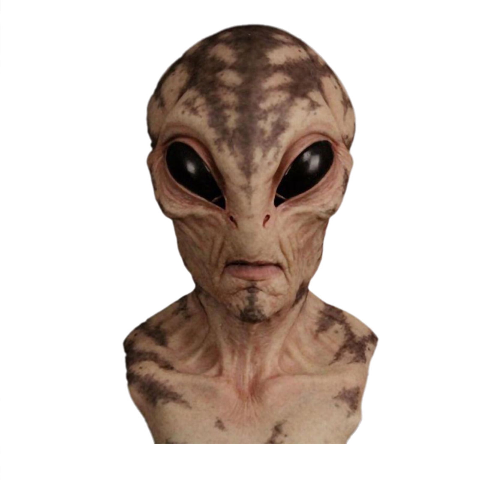 Realistic Alien Latex Mask, Full Head Extraterrestrial UFO Mask for ...
