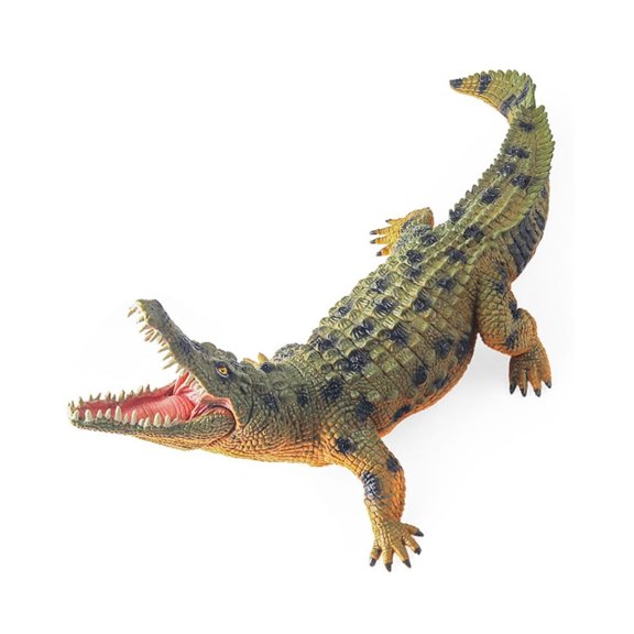 Realistic Alligators Model Figurine Toy With Movable Jaw For Educational Play And Home Display Life Like Detailing