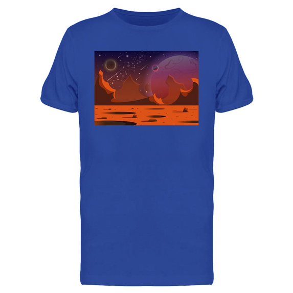 Realistic And Futuristic Space T-Shirt Men -Image by Shutterstock, Male Small